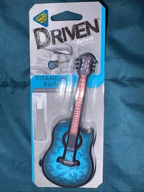 Refresh Driven Titanium Rain Blue Guitar Air Freshener